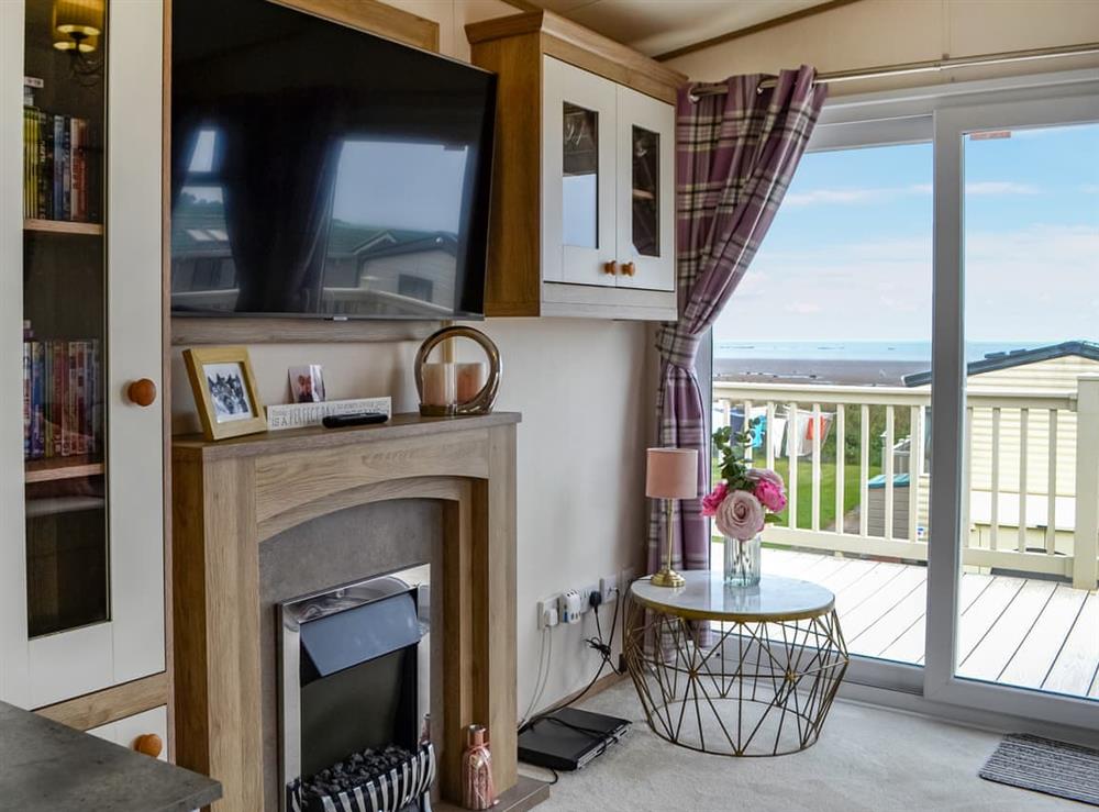 Living area at Sea View 14 in Southerness, Dumfriesshire