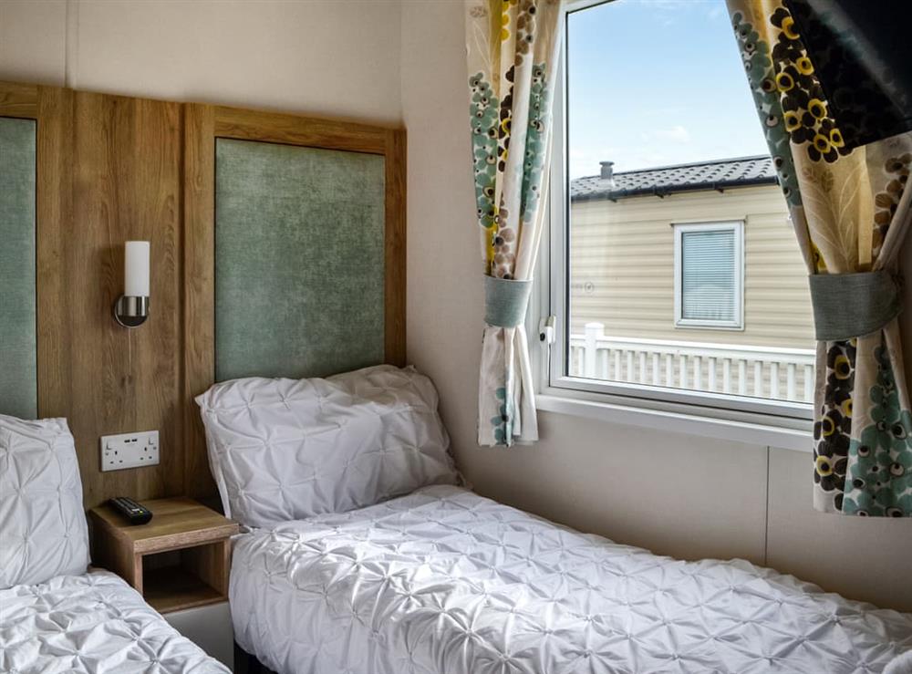 Twin bedroom at Sea View 14 in Southerness, Dumfriesshire