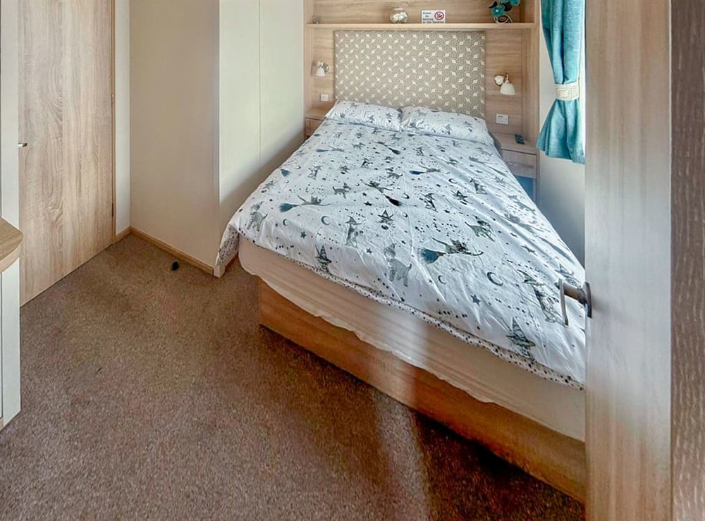 Double bedroom at Sea View Caravan in Rhyl, Clwyd