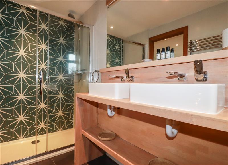 This is the bathroom at Sea View House, Crantock