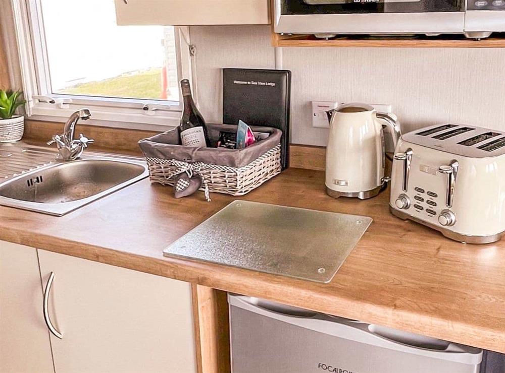 Kitchen area (photo 2) at Sea View Lodge in Morecambe, Lancashire