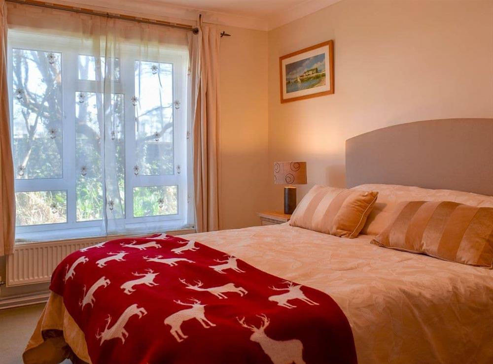 Double bedroom at Sea View Lodge in Rousdon, near Lyme Regis, Devon
