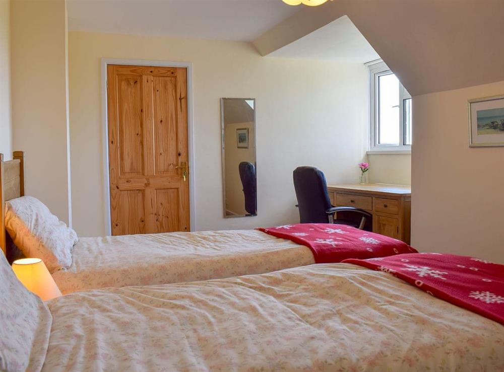 Twin bedroom (photo 2) at Sea View Lodge in Rousdon, near Lyme Regis, Devon