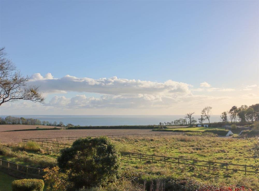 View at Sea View Lodge in Rousdon, near Lyme Regis, Devon