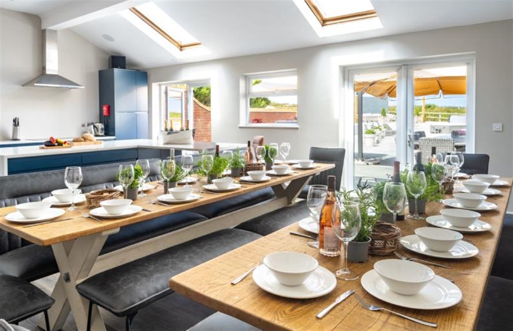 Summer kitchen with seating for 30 guests (photo 3) at Sea View Manor, Mundesley near Norwich