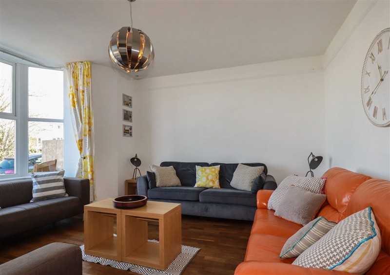 Relax in the living area at Sea View, Newquay