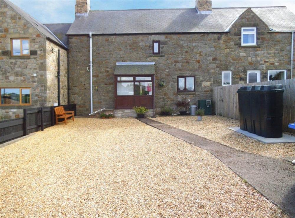 Ample parking at rear of property at Sea View in Shilbottle, near Alnwick, Northumberland