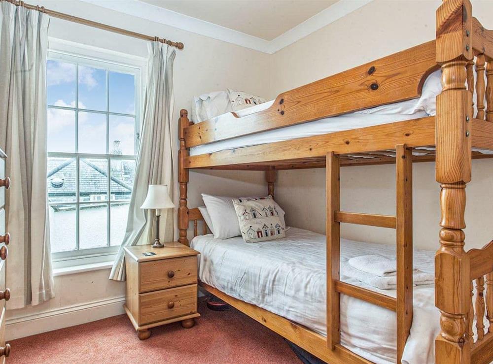 Bunk bedroom at Sea View in St Mawes, Cornwall