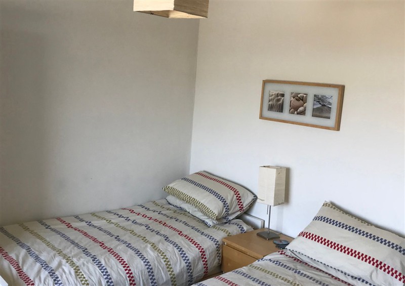 One of the bedrooms at Sea Views No 8 Plas Darien, Trearddur Bay
