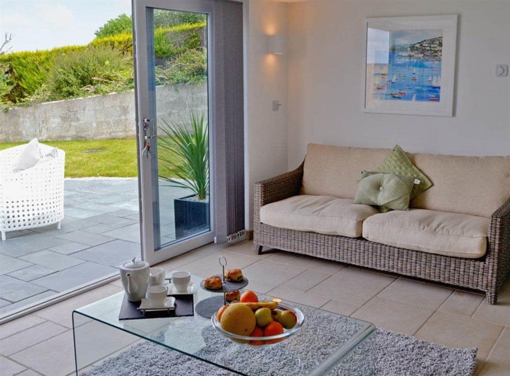 Living room at Sea Vista in Port Isaac, Cornwall