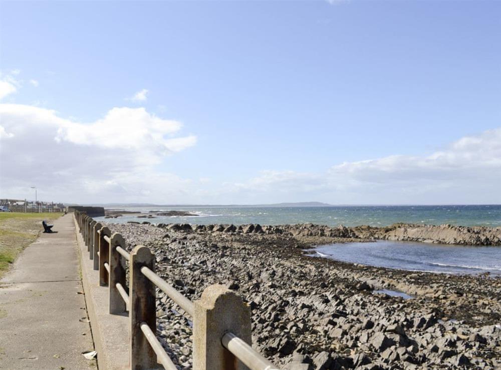 Picturesque shoreline at Sea Yonder in Buckie, near Cullen, Highlands, Banffshire