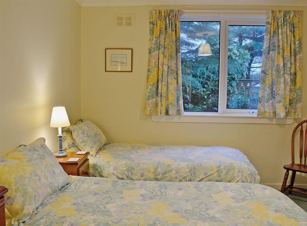Twin bedroom at Seabank Cottage in Clachan Seil, Argyll