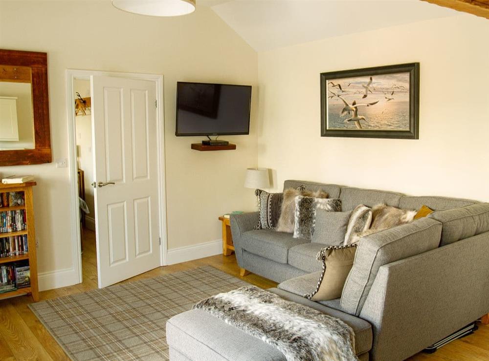 Comfortable living area at Gannet Lodge, 