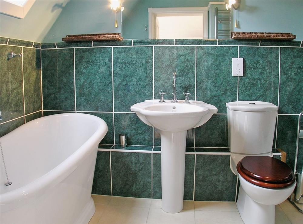 Bathroom at Seabiscuit in Rousdon, Lyme Regis, Dorset., Great Britain