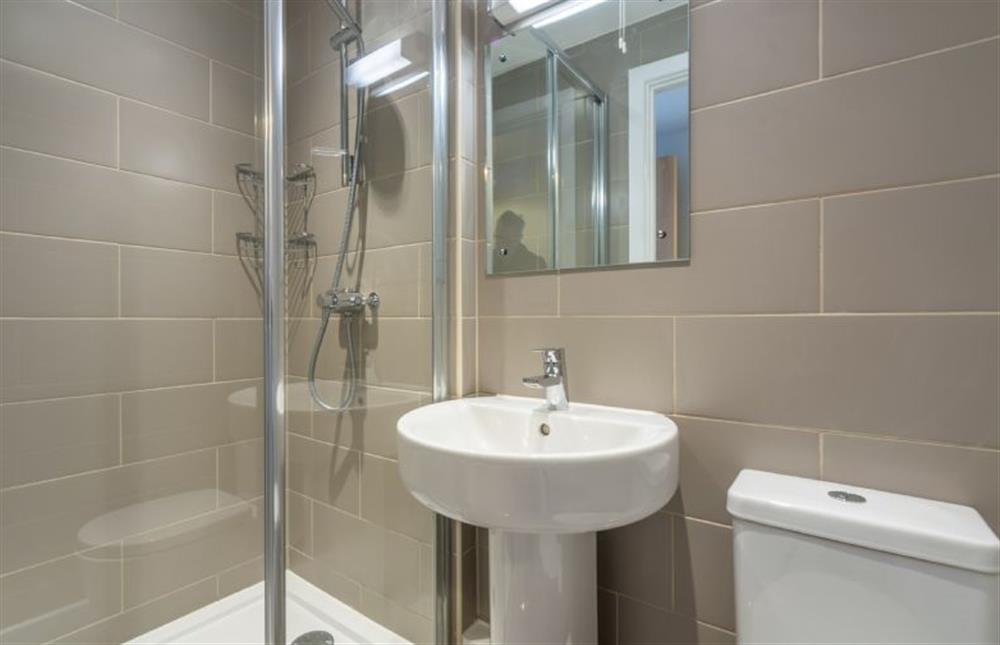Shower room with large walk in shower at Seaborne, Wells-next-the-Sea