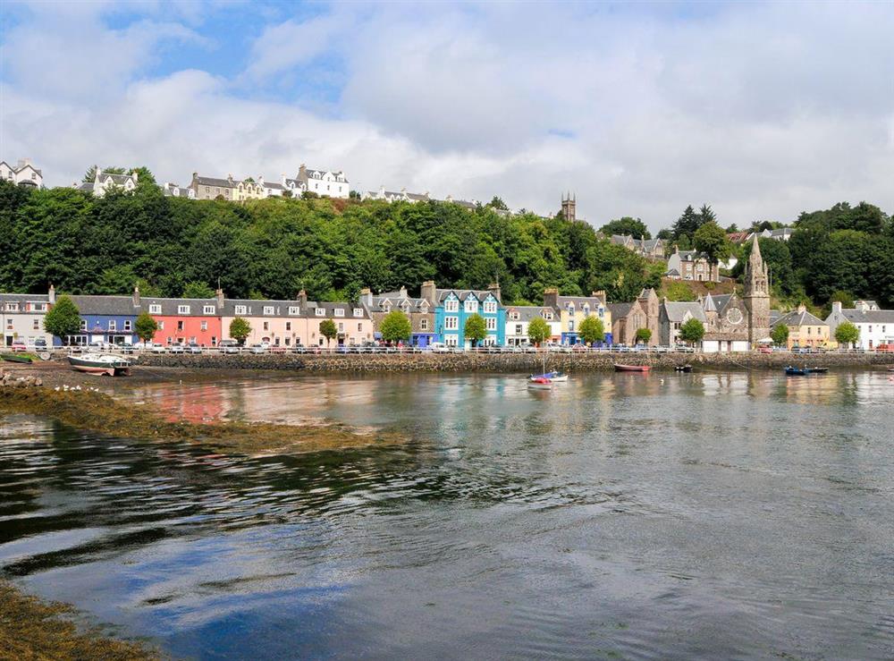 Tobermory looking up to Argyll Terrace and the holiday home