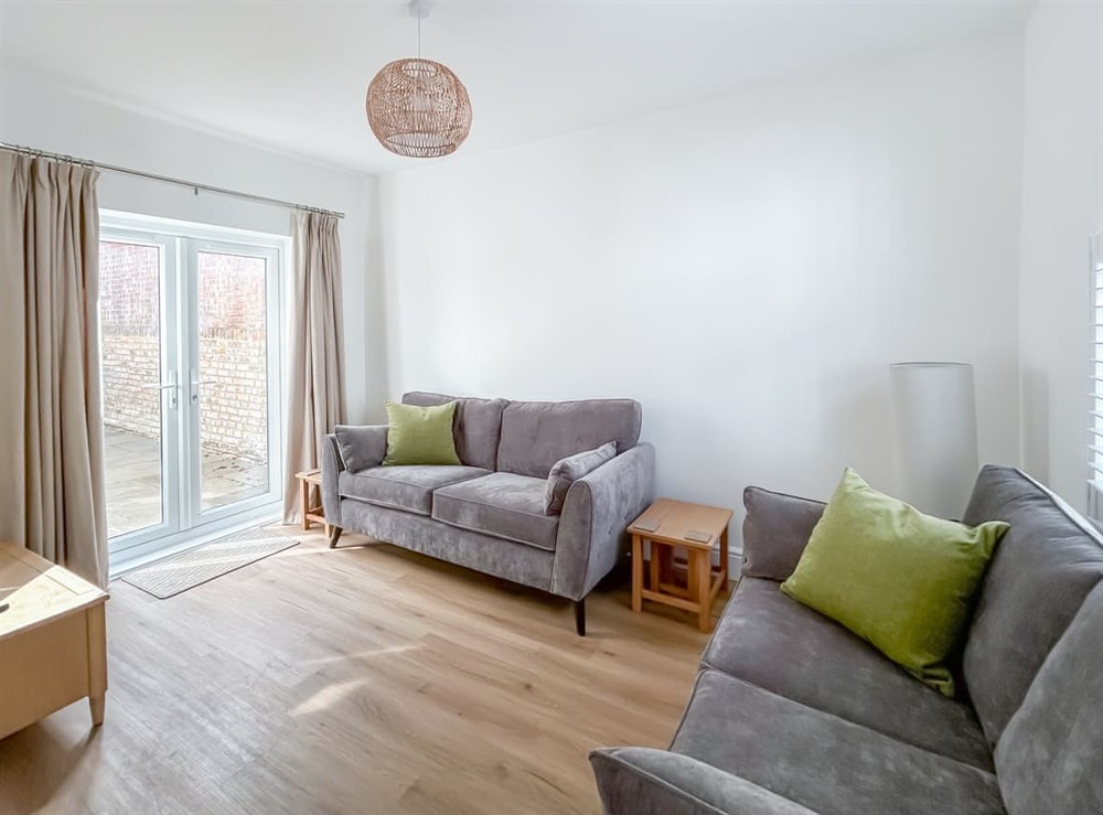 Living area at Seabreeze Retreat in Worthing, West Sussex