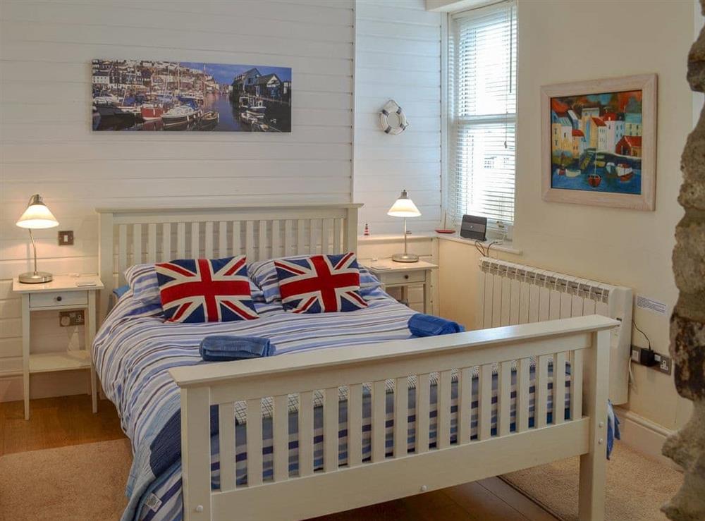 Comfortable double bedroom at Seacharm in Gorran Haven, Cornwall