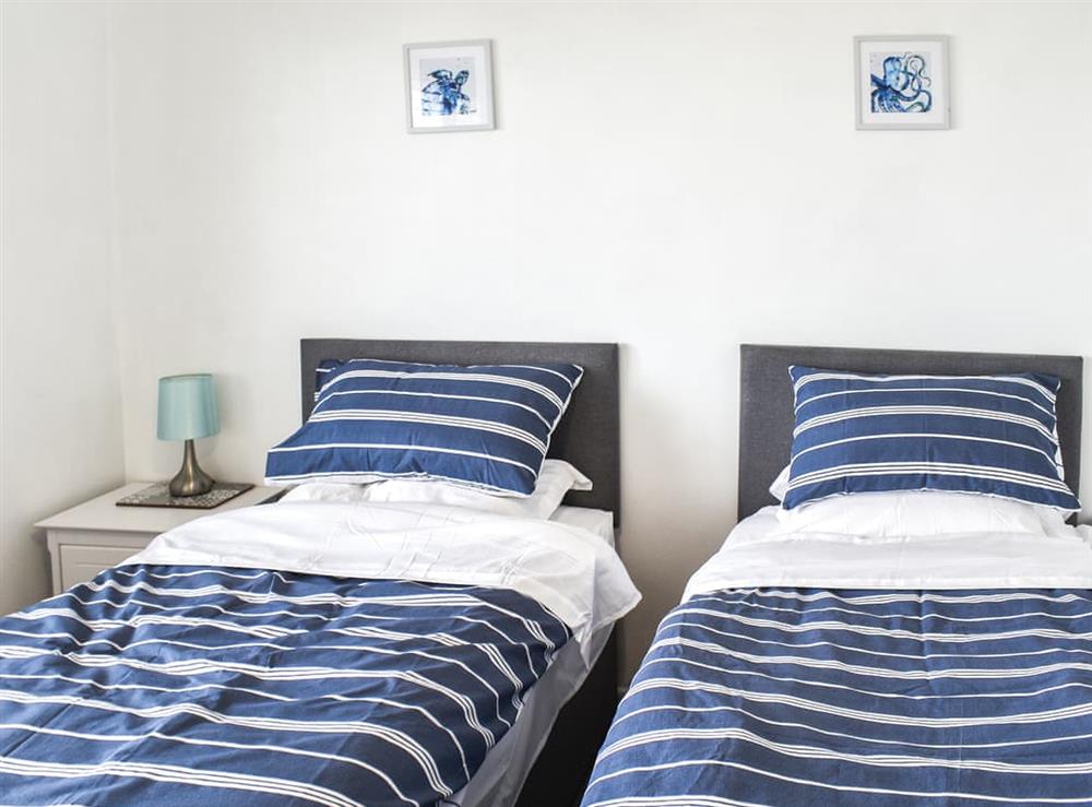 Twin bedroom at Seacliff in Shanklin, Isle of Wight