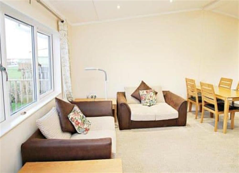 Open plan living space at Seacoast 2 in Bacton, Norfolk