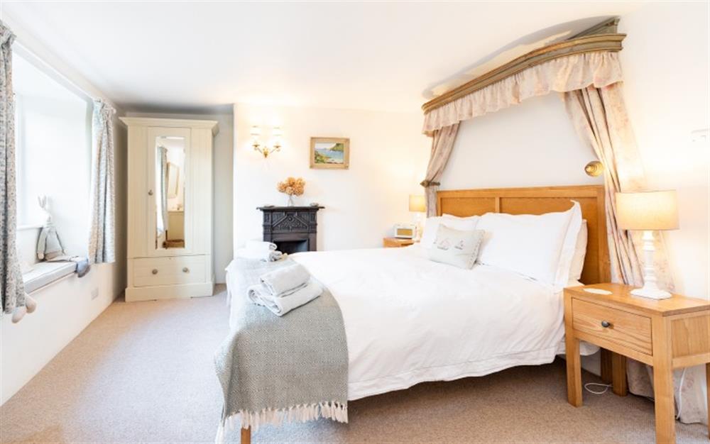 The beautiful master bedroom at Seacombe in Bickerton