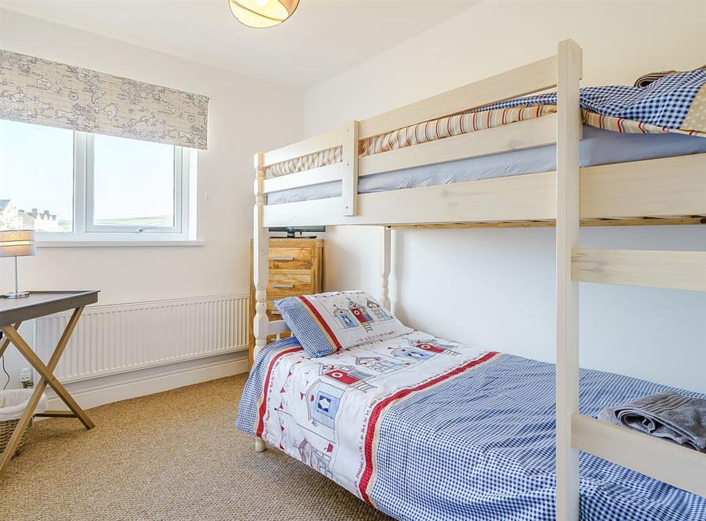 Bunk bedroom at Seacote Gardens in St Bees, near Whitehaven, Cumbria