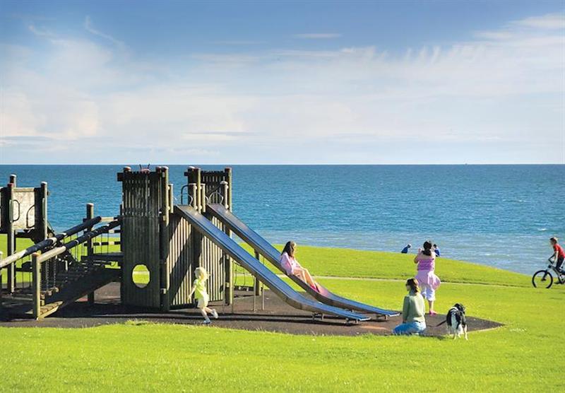 Children’s playground at Seacote Park in Cumbria, North of England