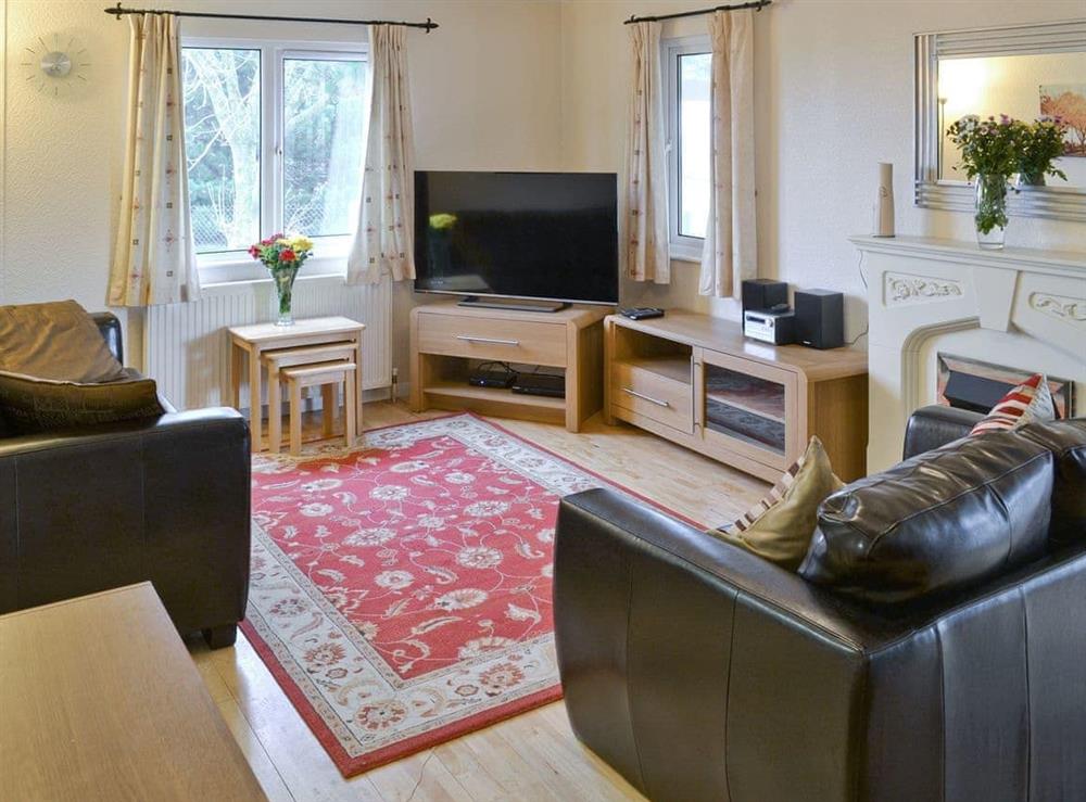 Stylish living room at Seacroft in East Runton, near Cromer, Norfolk