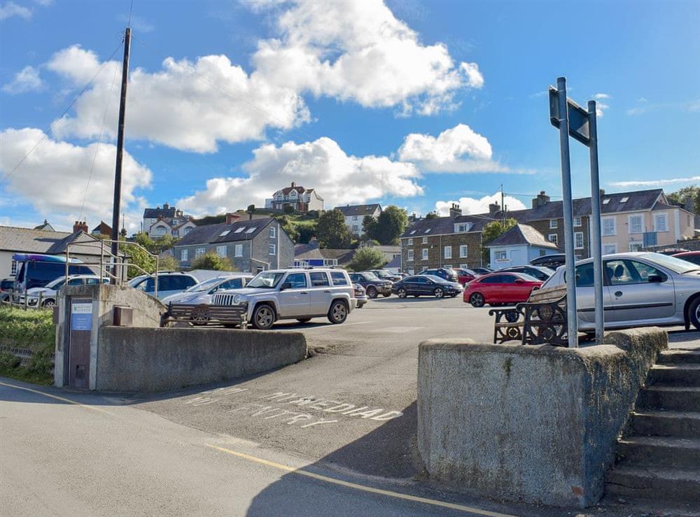 Car park a few yards away from the property at Seadrift in New Quay, Cardigan, Dyfed