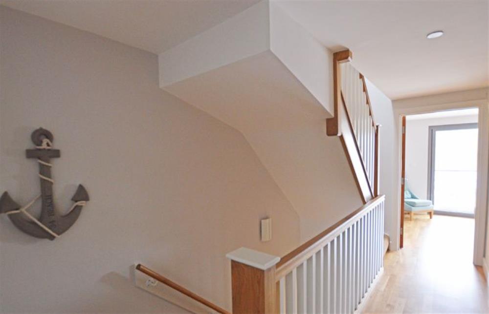SeaEsta, Cornwall: Second floor landing leading down to first floor and up to the third floor at SeaEsta, Portreath