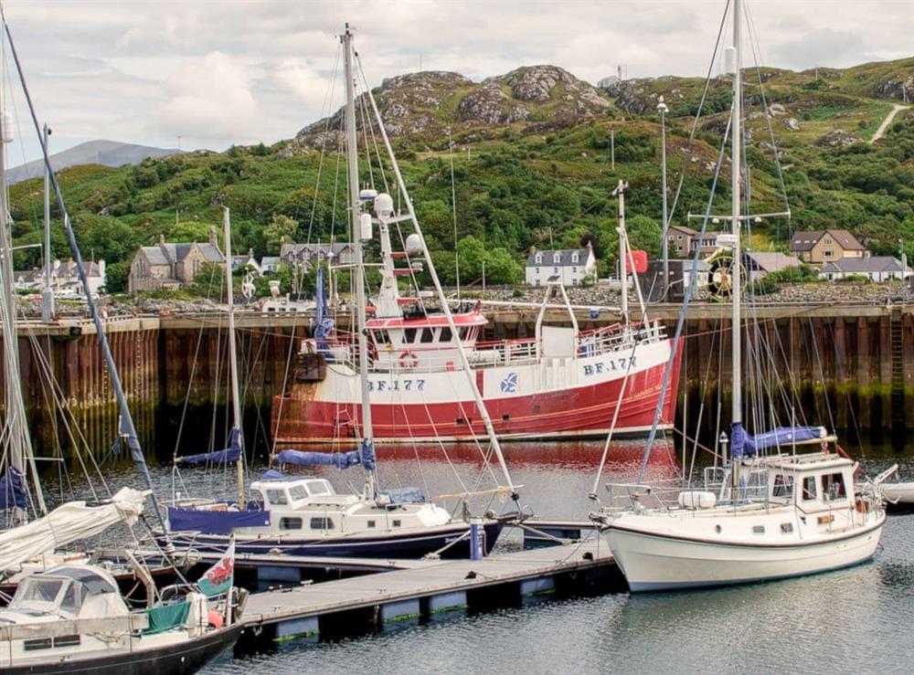 Harbour at Seafield House in Lochinver, Northern Highlands, Sutherland