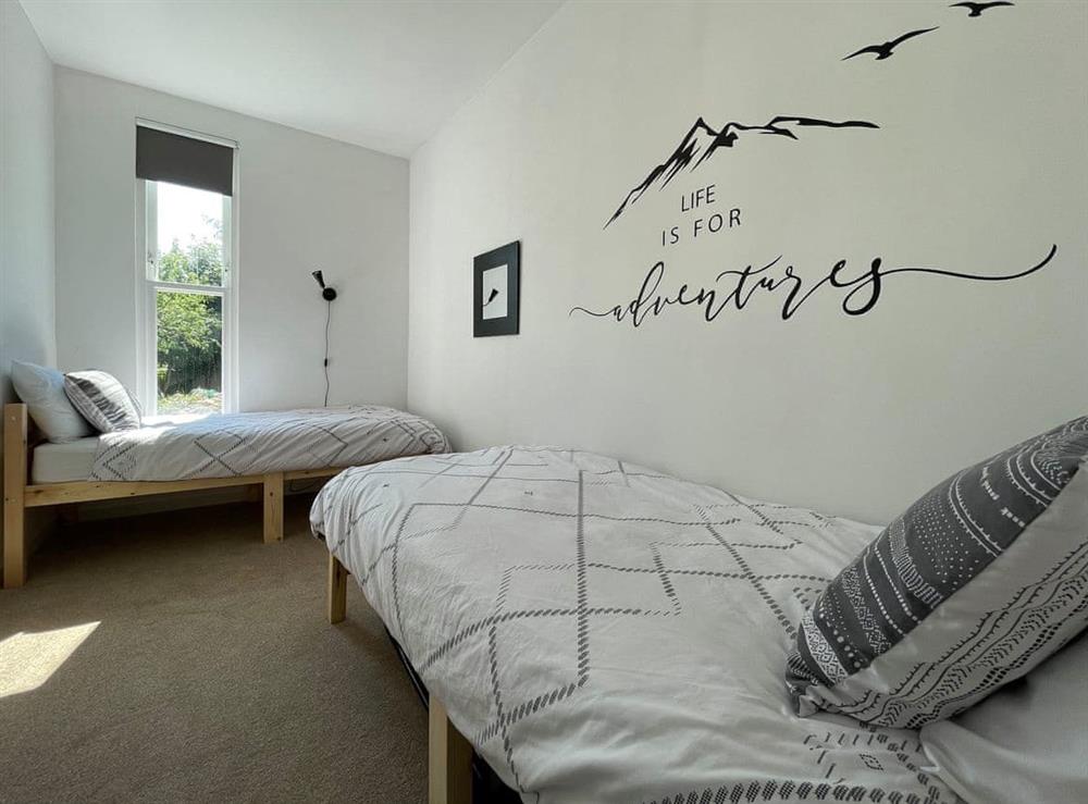 Twin bedroom at Seafield Lodge in Ballindaloch near Grantown-on-Spey, Morayshire