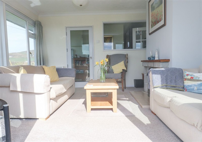 Relax in the living area at Seafield, Rhydwyn near Cemaes Bay