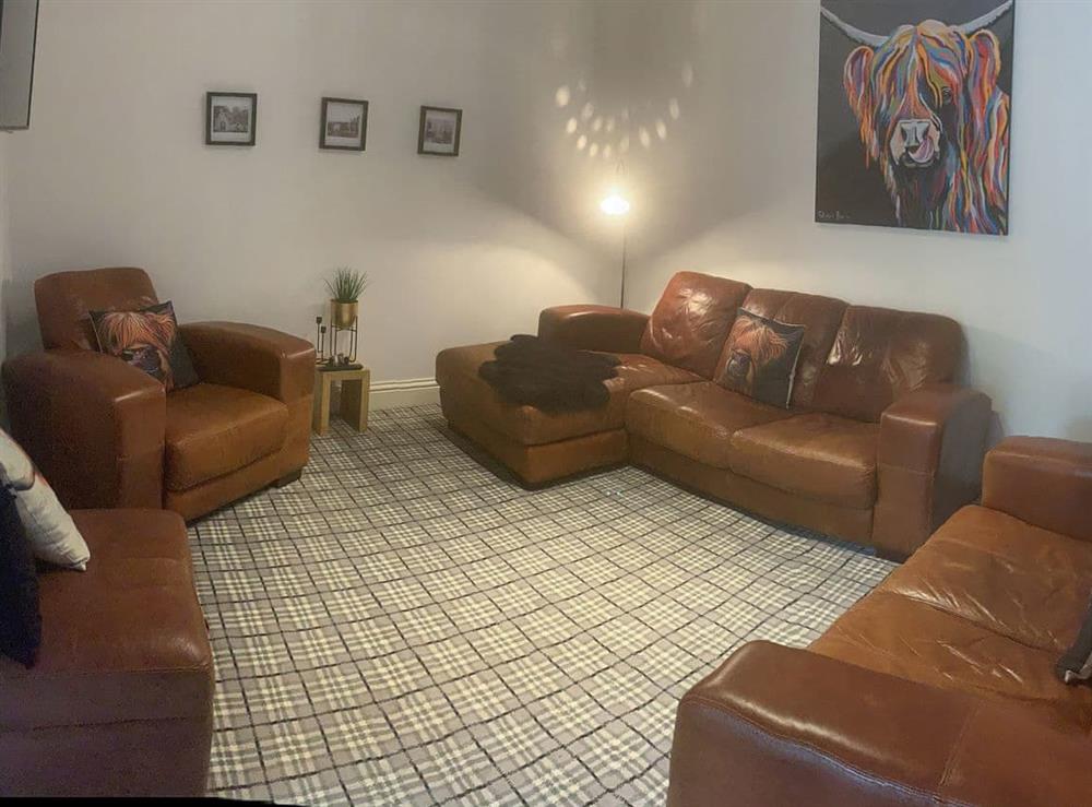 Living room at Seafield Street in Cullen, near Buckie, Moray, Banffshire