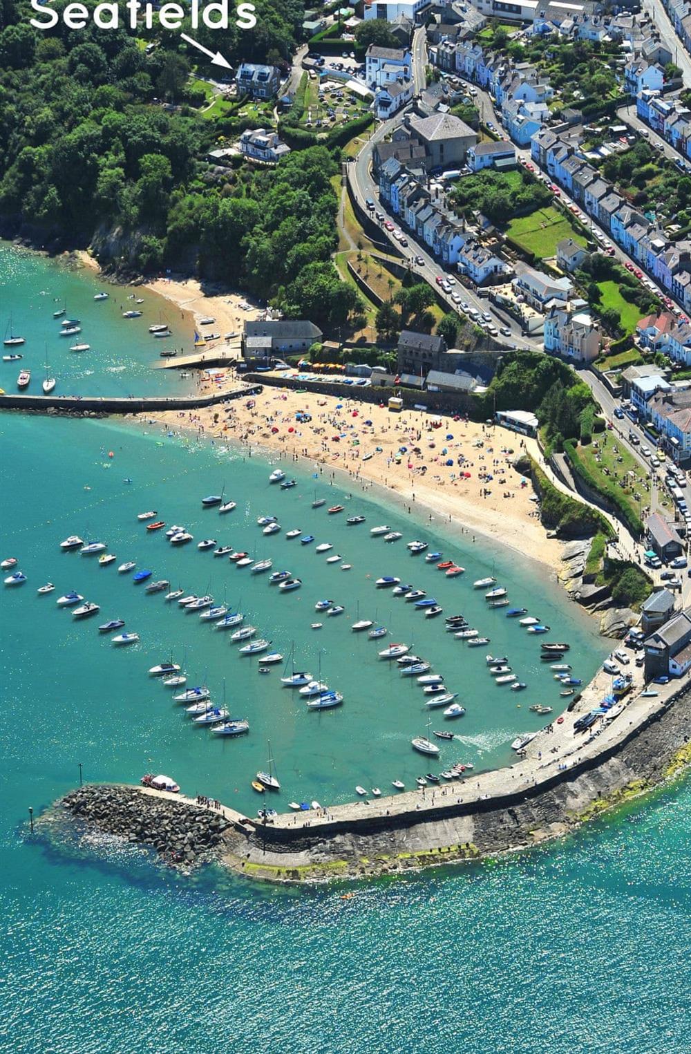 The setting around Seafields at Seafields in New Quay, near Cardigan, Dyfed