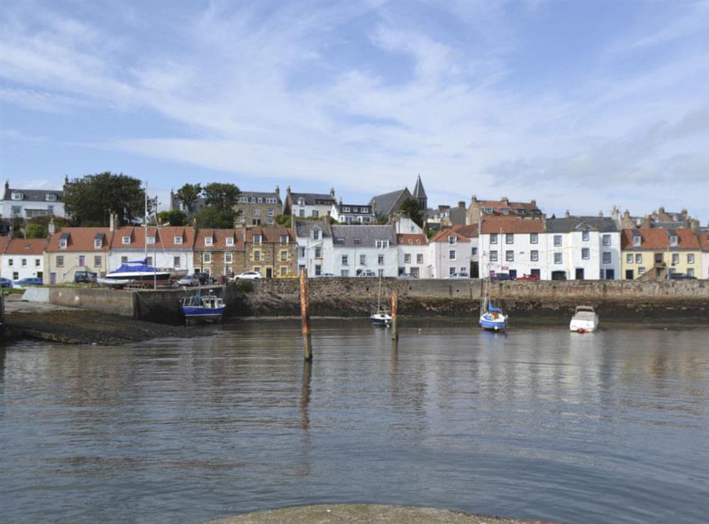 Calm waters in the harbour at Seaforth View in St Monans, near Anstruther, Fife