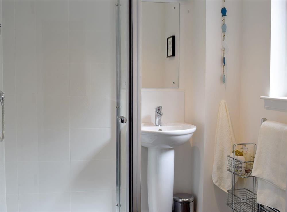 Shower room at Seaforth View in St Monans, near Anstruther, Fife