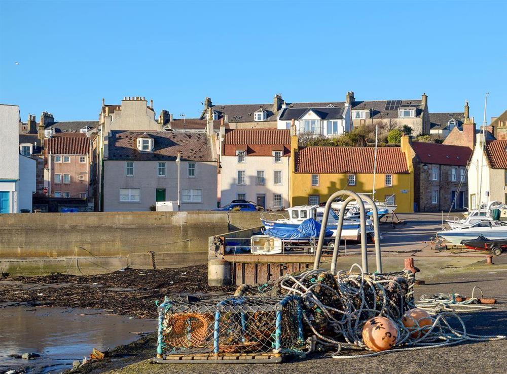 Surrounding area, property is towards the centre of the photo at Seaforth View in St Monans, near Anstruther, Fife