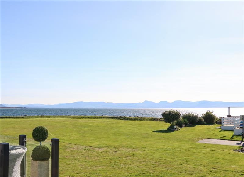 This is the garden at Seafront Holiday Home 2, Pwllheli