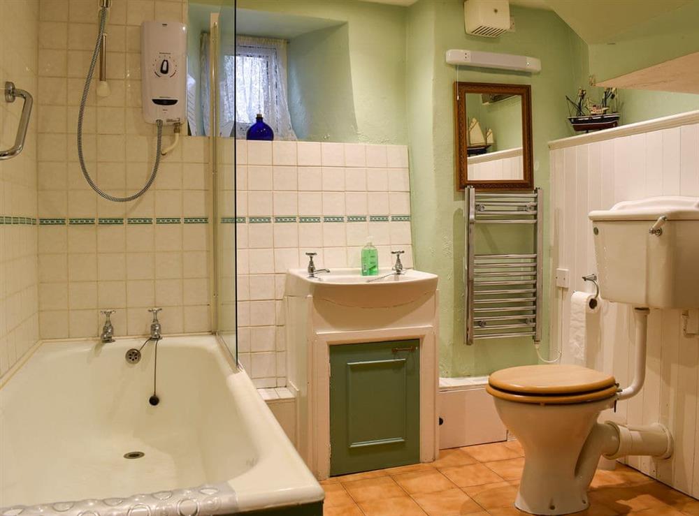 Bathroom at Seagate Cottage in Minehead, Somerset
