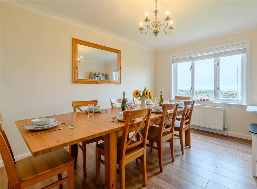 Dining room at Seaglass House in Beadnell, Northumberland
