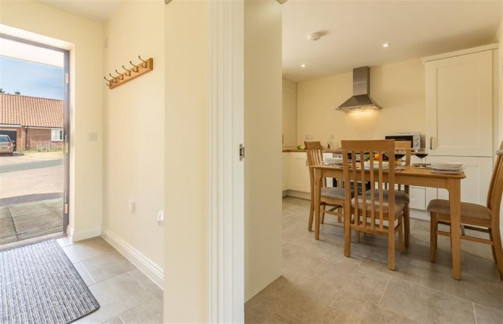 Ground floor:  Hallway with doors to all rooms at Seagrace, Heacham near Kings Lynn
