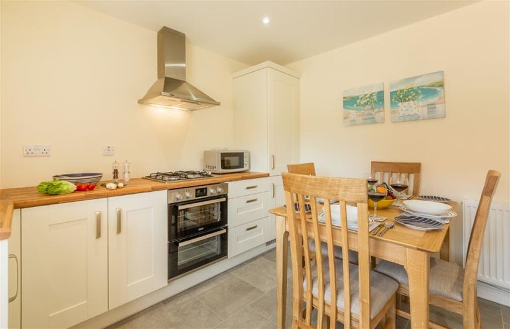 Ground floor:  Kitchen/dining room with electric oven and gas hob at Seagrace, Heacham near Kings Lynn