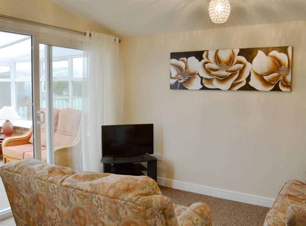 Open plan living space at Seagrass in Anderby Creek, near Skegness, Lincolnshire