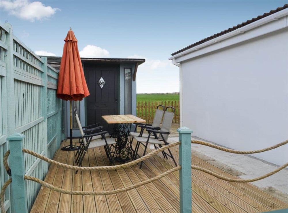 Sitting out area at Seagrass in Anderby Creek, near Skegness, Lincolnshire