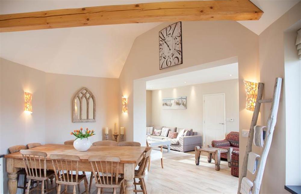 Ground floor: Dining area leads to open plan Sitting room at Seagrass, Thornham near Hunstanton