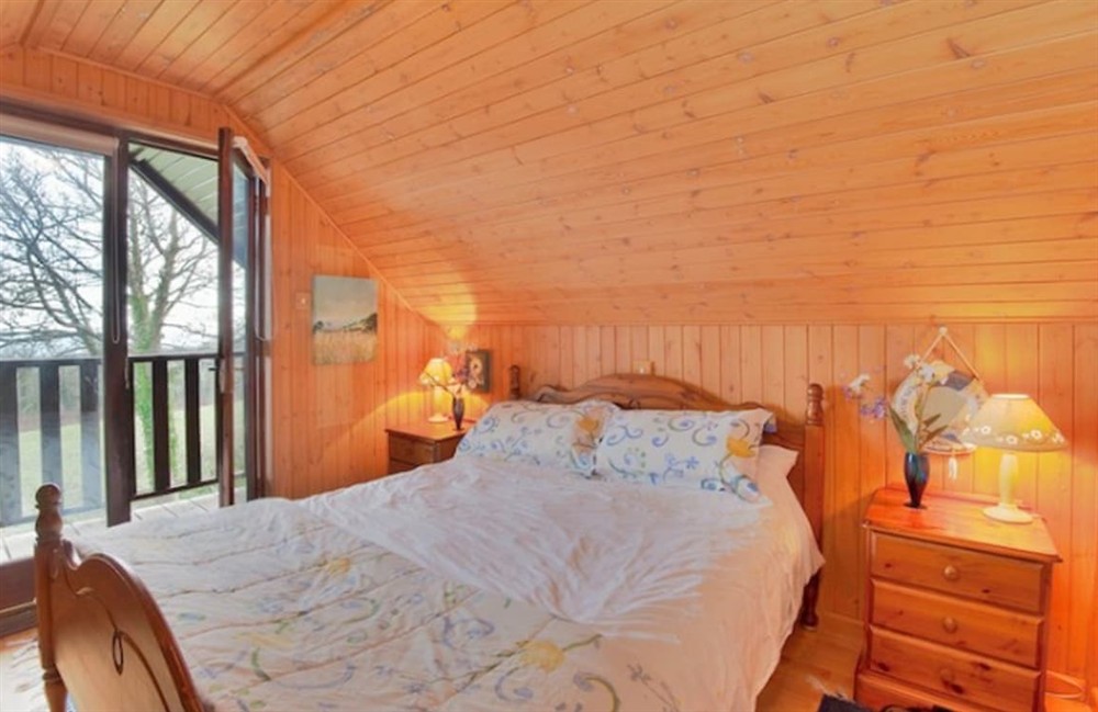 Bedroom at Seagreen Lodge in Portscatho, Cornwall