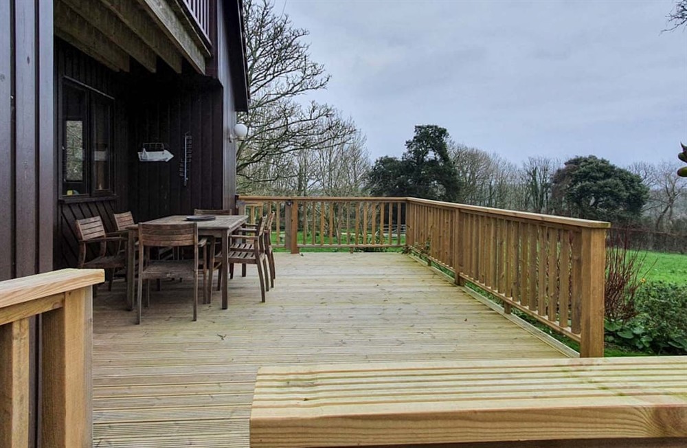 Decking (photo 2) at Seagreen Lodge in Portscatho, Cornwall
