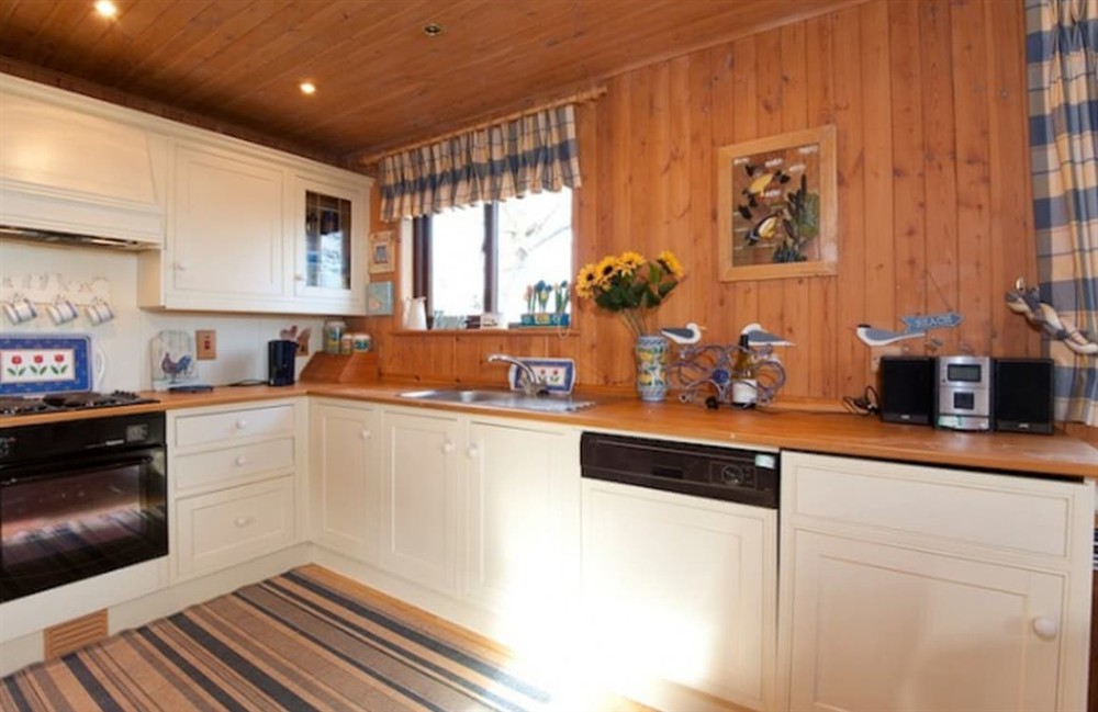 Kitchen area (photo 3) at Seagreen Lodge in Portscatho, Cornwall