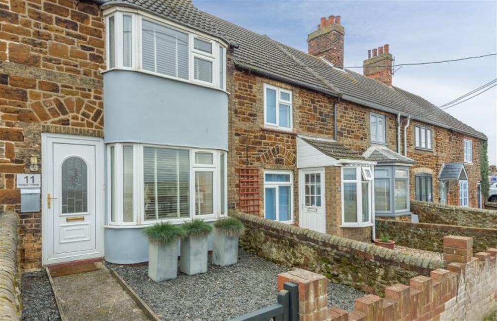 Exterior: Seagull Cottage is located on a quiet road right in the middle of Hunstanton
